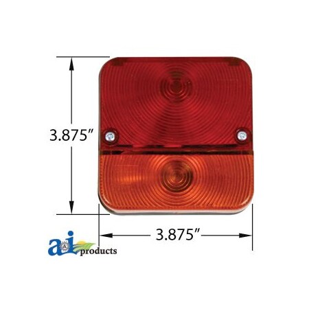A & I Products Rear Lamp, Trailer Board 4" x6" x2" A-VLC2051